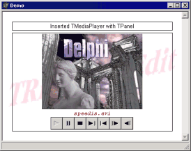 Eingebettete Komponenten: TMediaPlayer und TPanel mit AVI-Movie