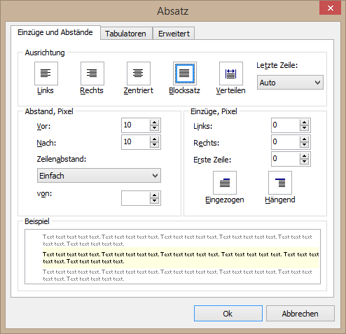 Paragraph-Dialog Paragraph-Dialog