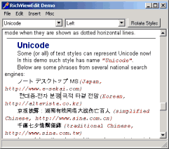 Unicode in RichViewEdit