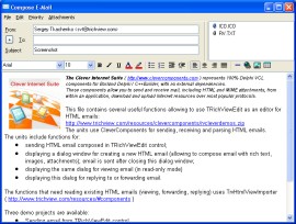 Funktionen zum Bearbeiten und Verschicken von HTML-E-Mails mit CleverComponents Funktionen zum Bearbeiten und Verschicken von HTML-E-Mails mit CleverComponents