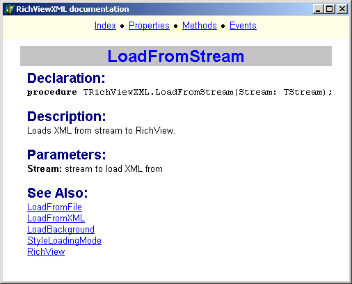 RVXML Dokumentations-Browser