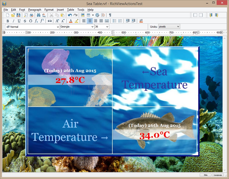 Hintergrundbild in Tabelle, semitransparente Hintergrundbilder in den Zellen Hintergrundbild in Tabelle, semitransparente Hintergrundbilder in den Zellen